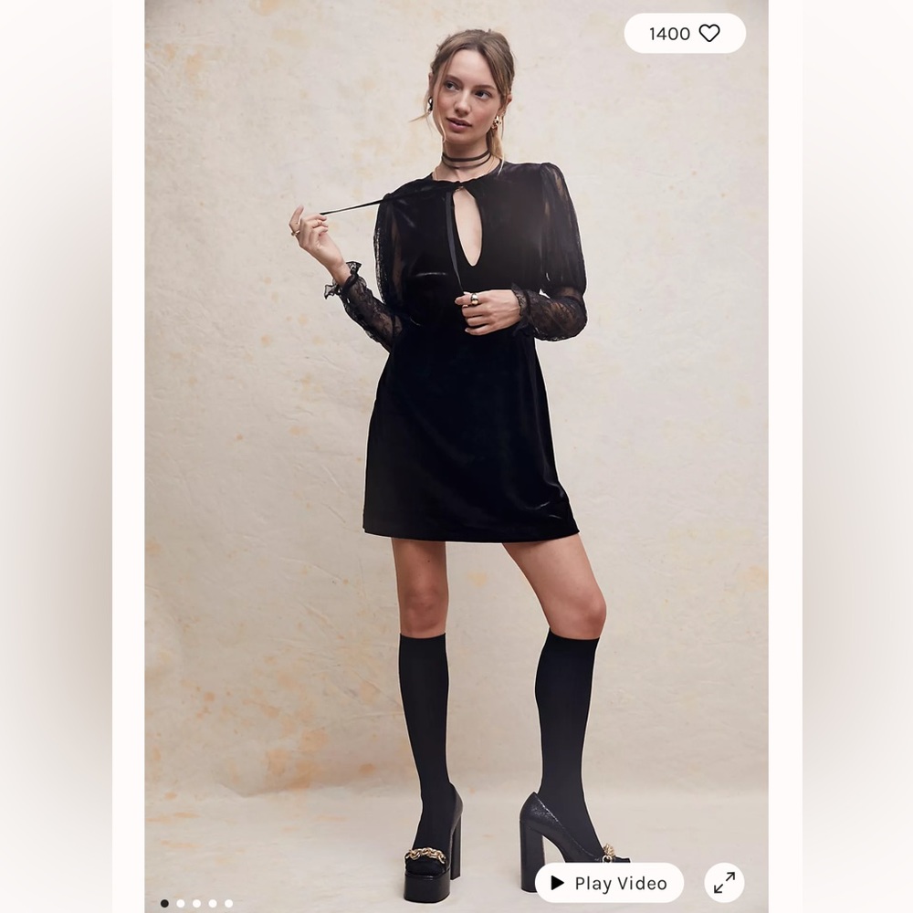 NWT FREE PEOPLE Midnight Hour Mini Dress